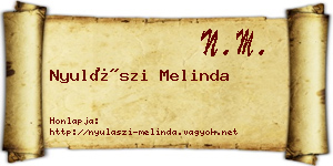 Nyulászi Melinda névjegykártya