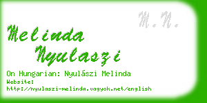 melinda nyulaszi business card