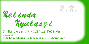 melinda nyulaszi business card